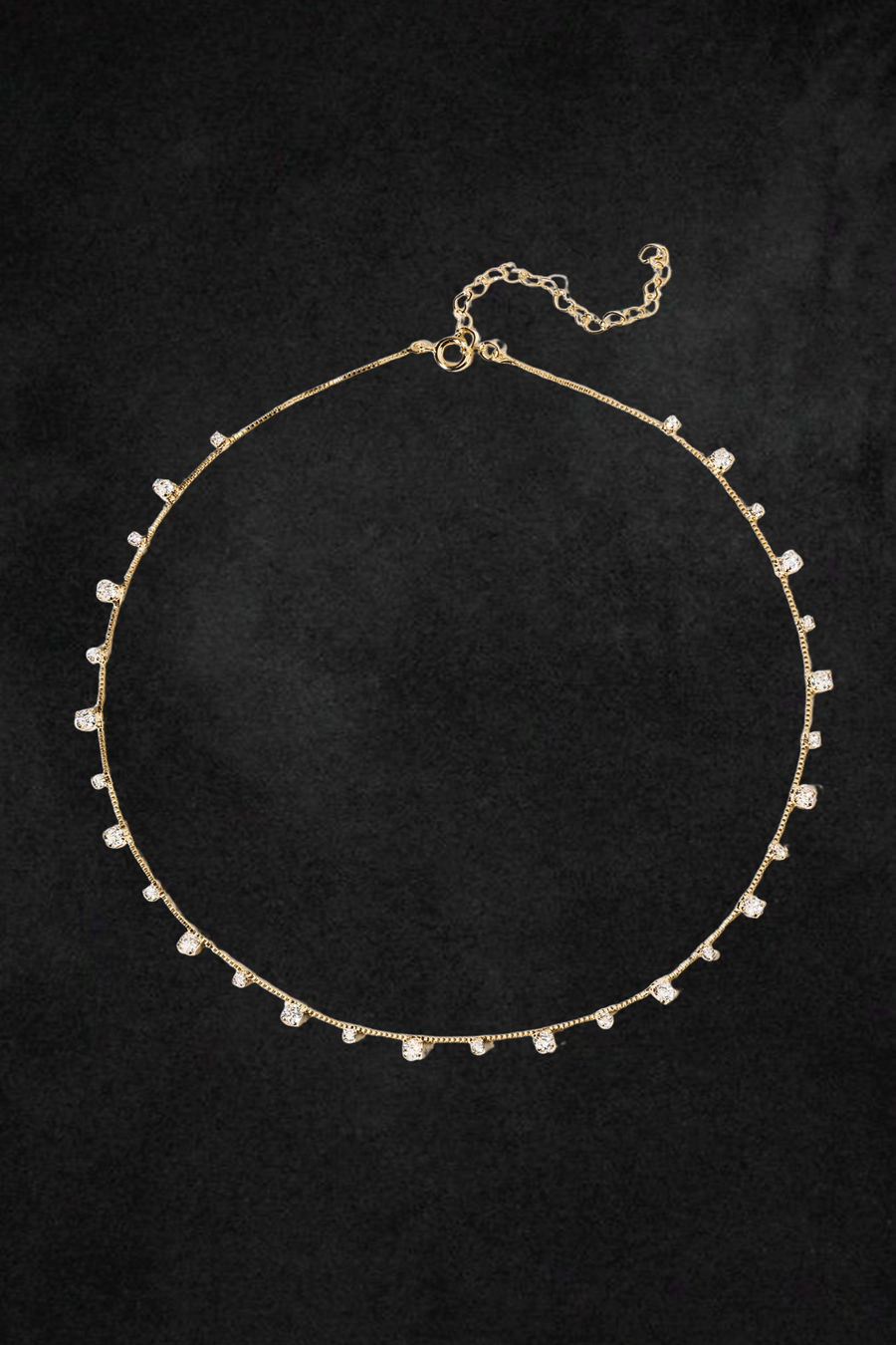 Child of Wild Jewelry Gold / 14 inches Crystal Dust CZ Choker