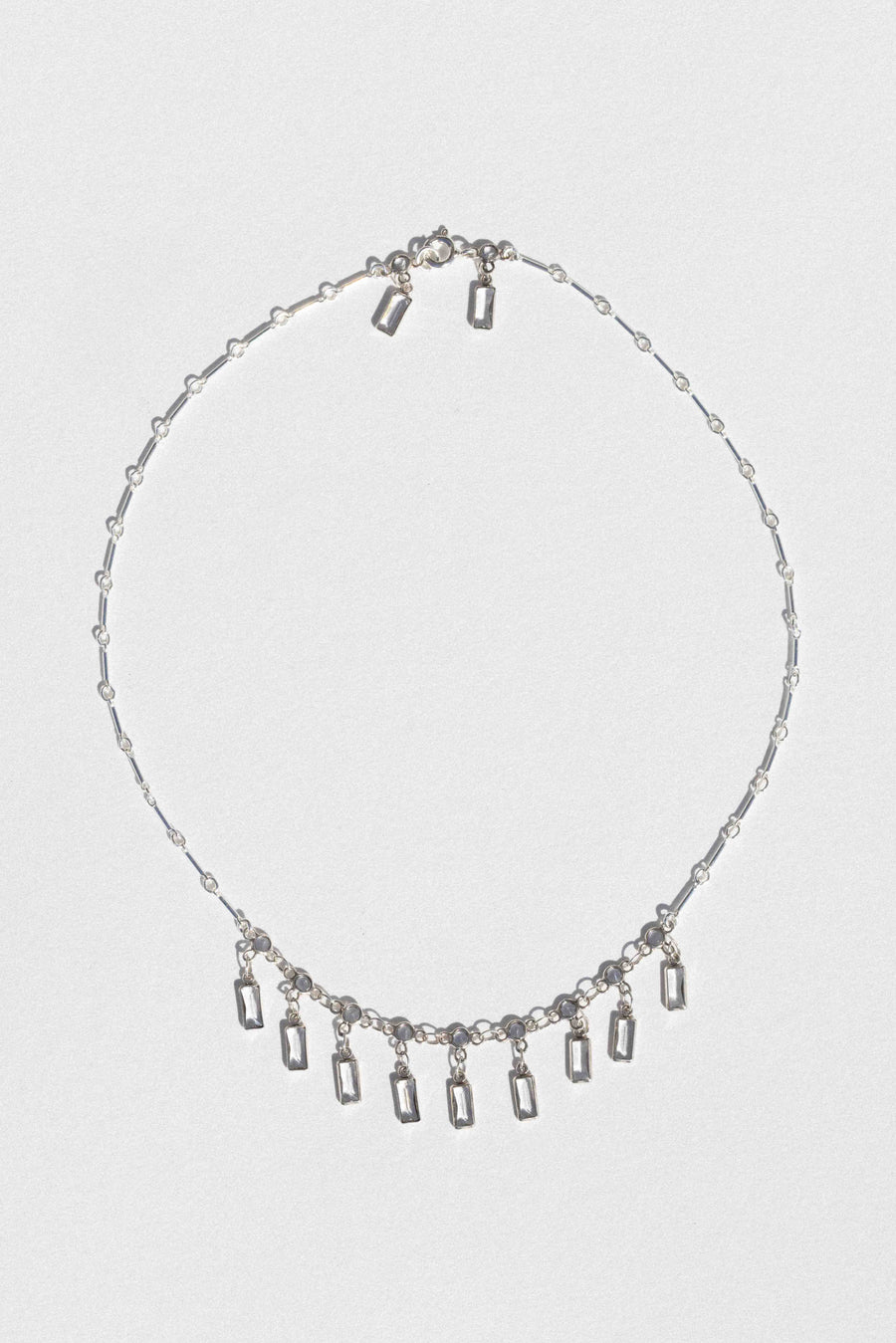 Jewelry Silver / 15 inches Daphne CZ Necklace .:. Silver