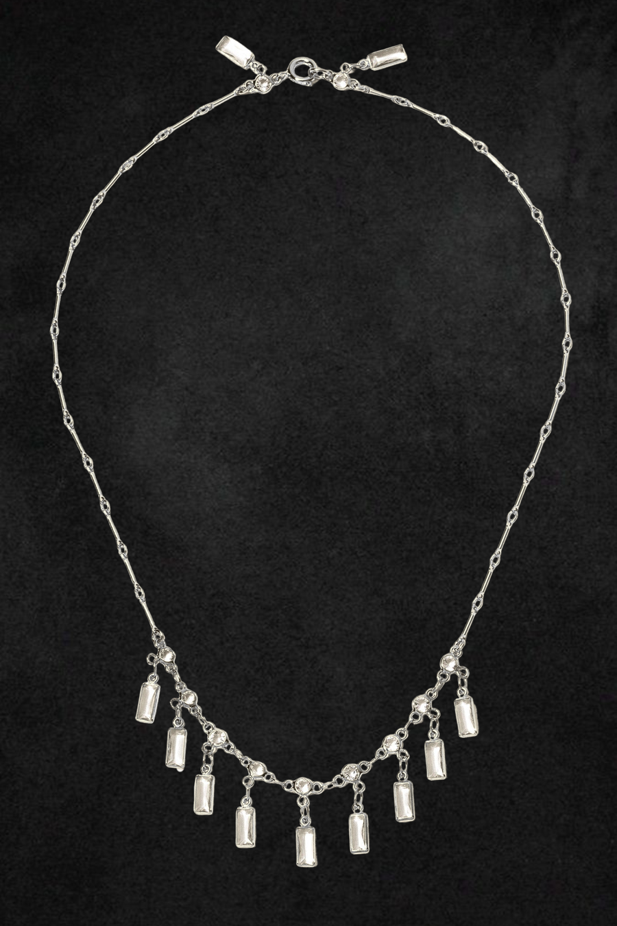 CGM Jewelry Silver / 15 inches Daphne CZ Necklace .:. Silver