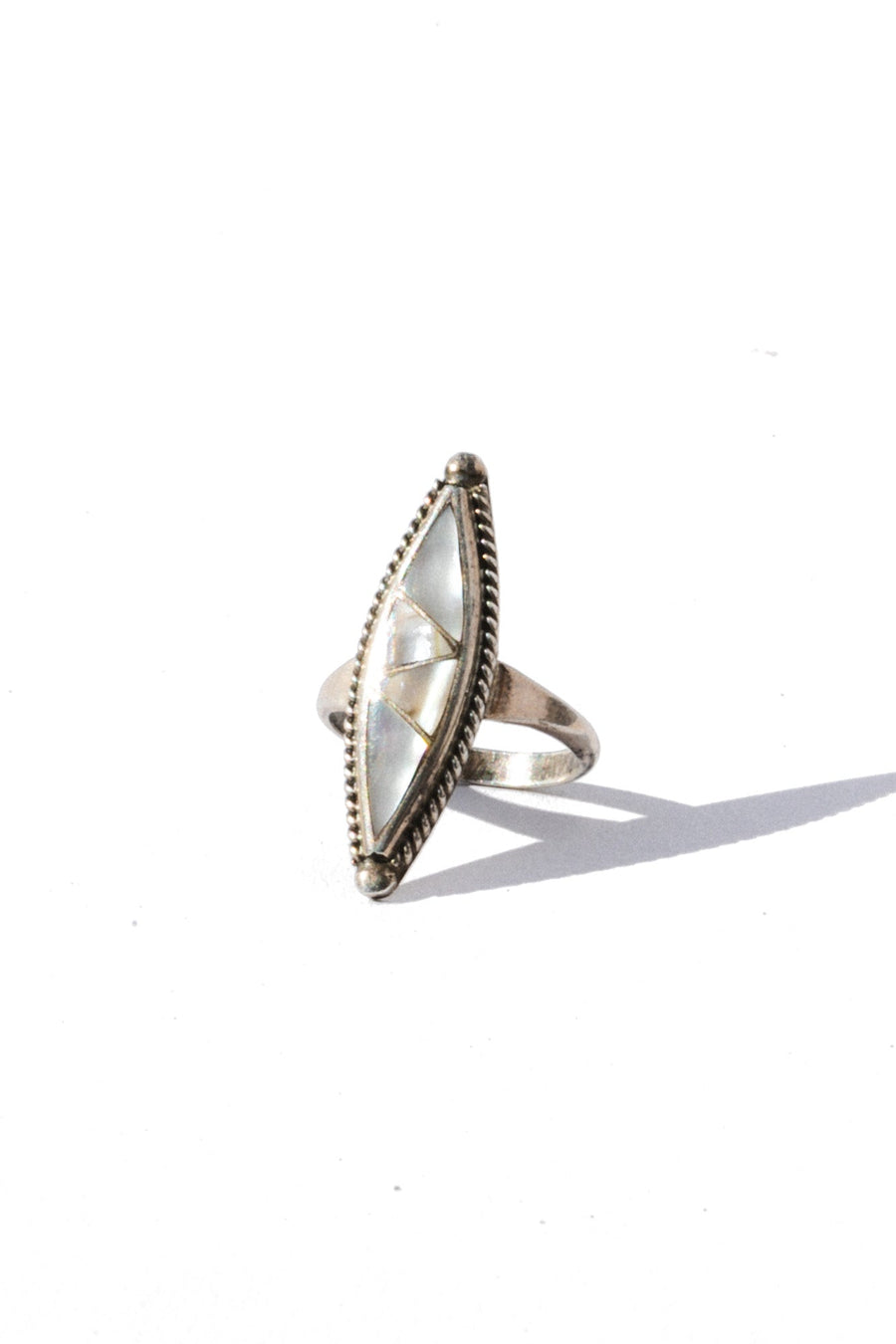 Ayman Jewelry Silver / US 7 Divine Timing Mother of Pearl Ring