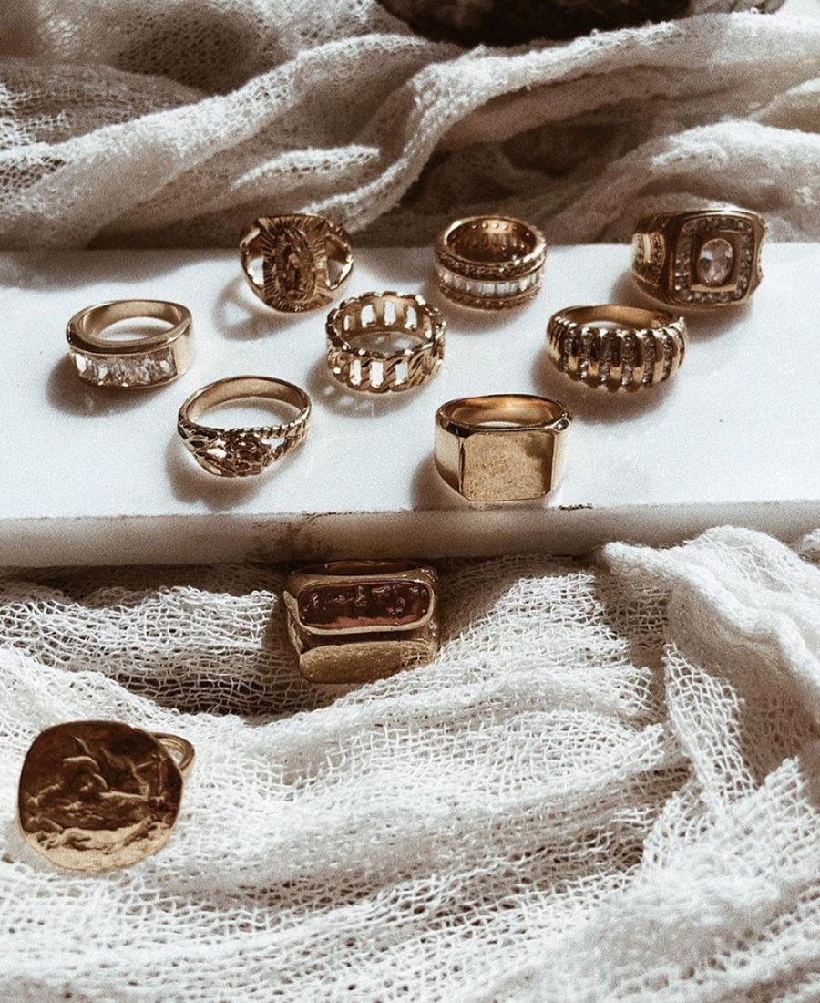 Studio Grun Jewelry Double Rectangle Signet Ring