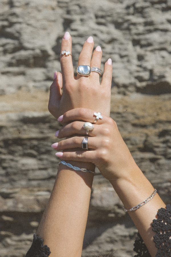 Silver Italiano Jewelry Dune Ring