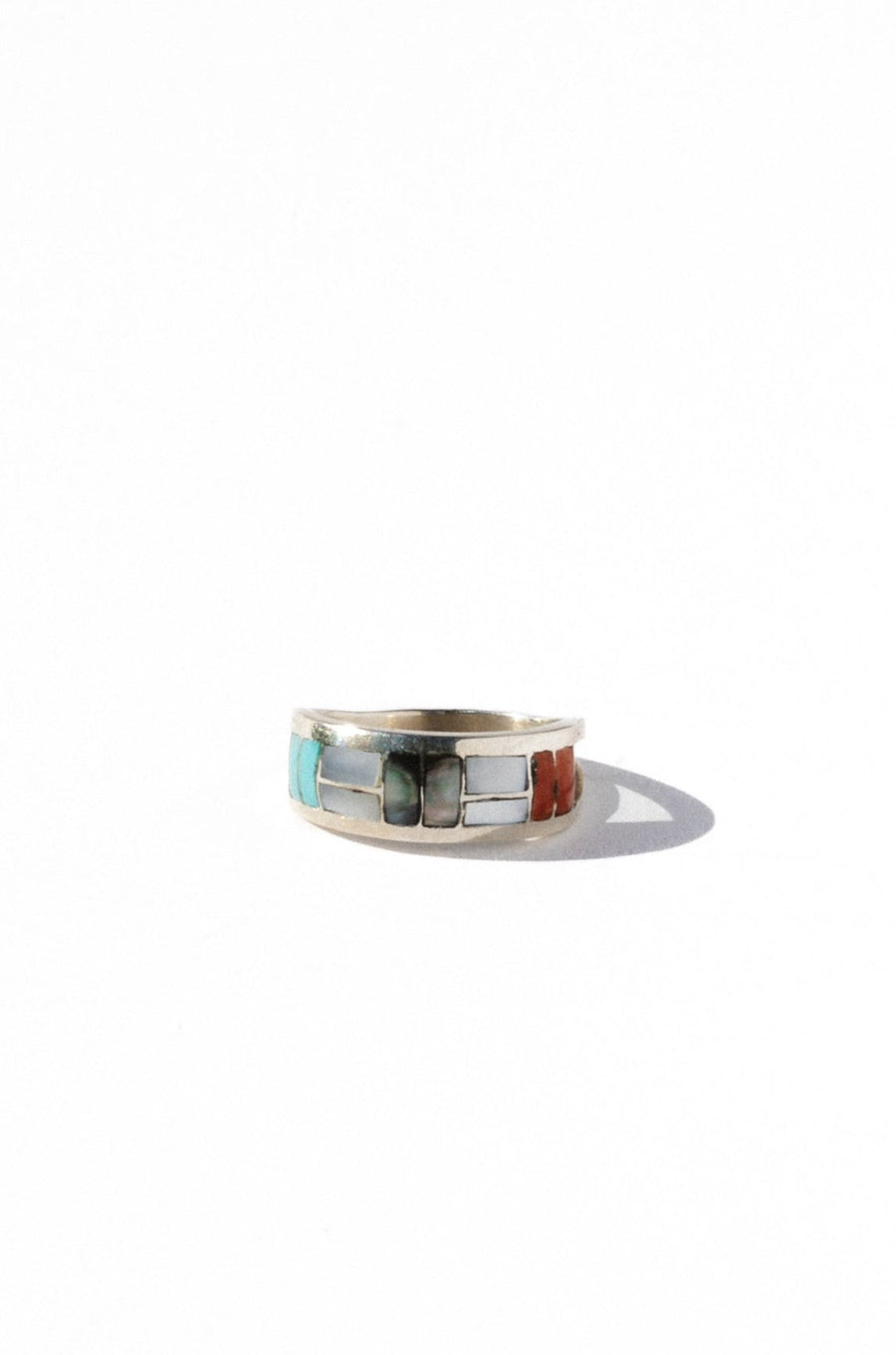 Sunwest Jewelry Silver / US 8 Dyami Native American Inlay Ring