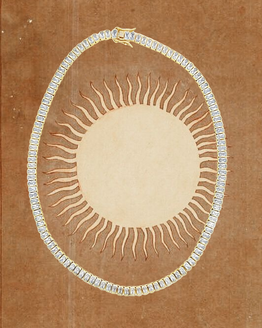 MIA Jewelry Jewelry Gold / 15 Inches Elliss Tennis Necklace