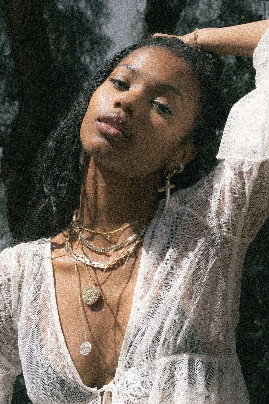 MIA Jewelry Jewelry Gold / 15 Inches Elliss Tennis Necklace