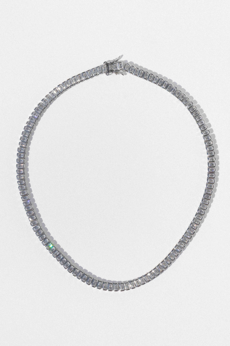  Jewelry Silver / 15 Inches Elliss Tennis Necklace .:. Silver