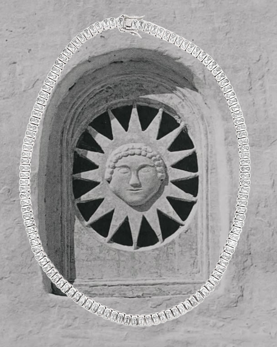 MIA Jewelry Jewelry Silver / 15 Inches Elliss Tennis Necklace .:. Silver