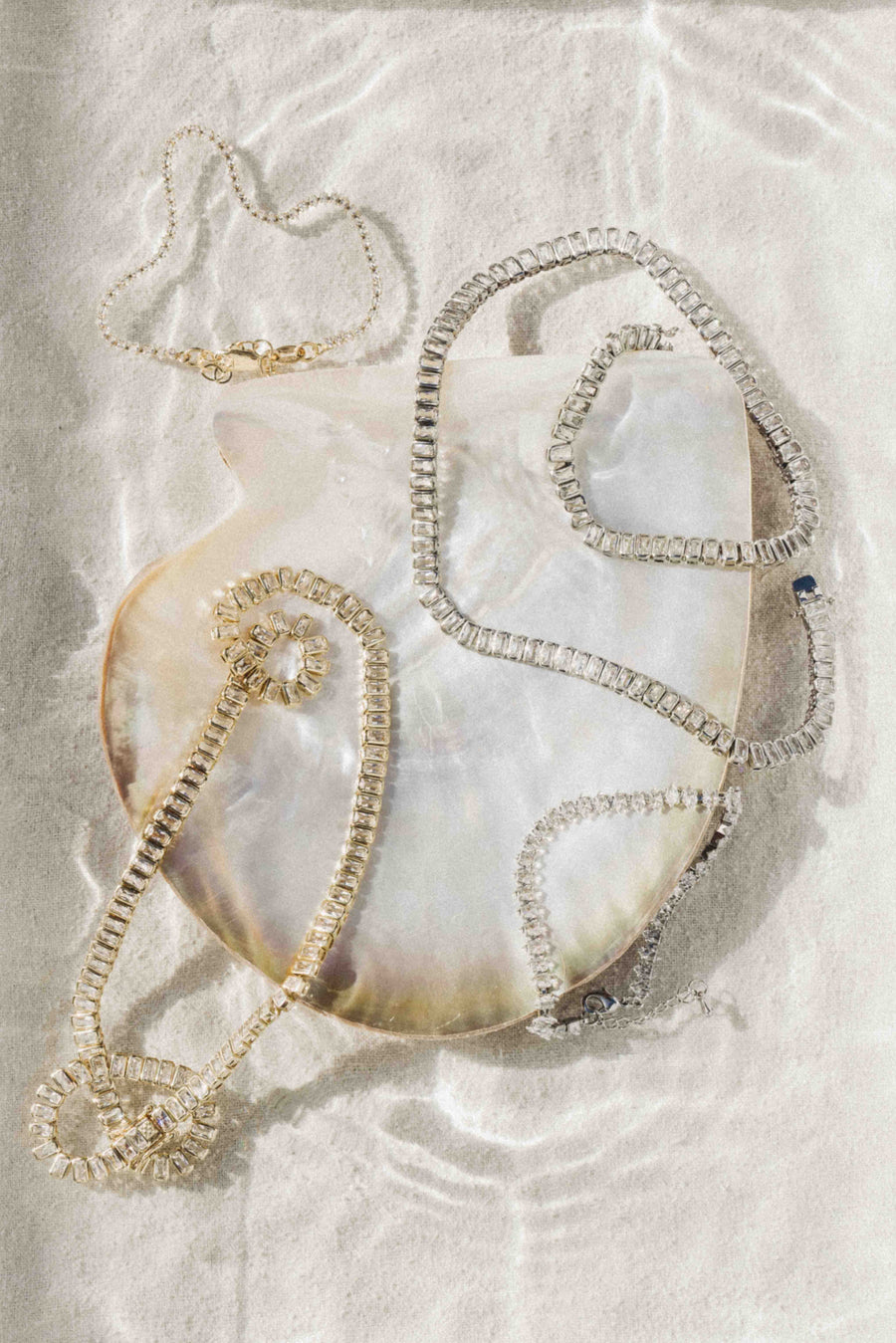 MIA Jewelry Jewelry Silver / 15 Inches Elliss Tennis Necklace .:. Silver