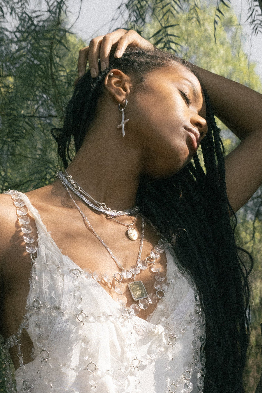 MIA Jewelry Jewelry Silver / 15 Inches Elliss Tennis Necklace .:. Silver