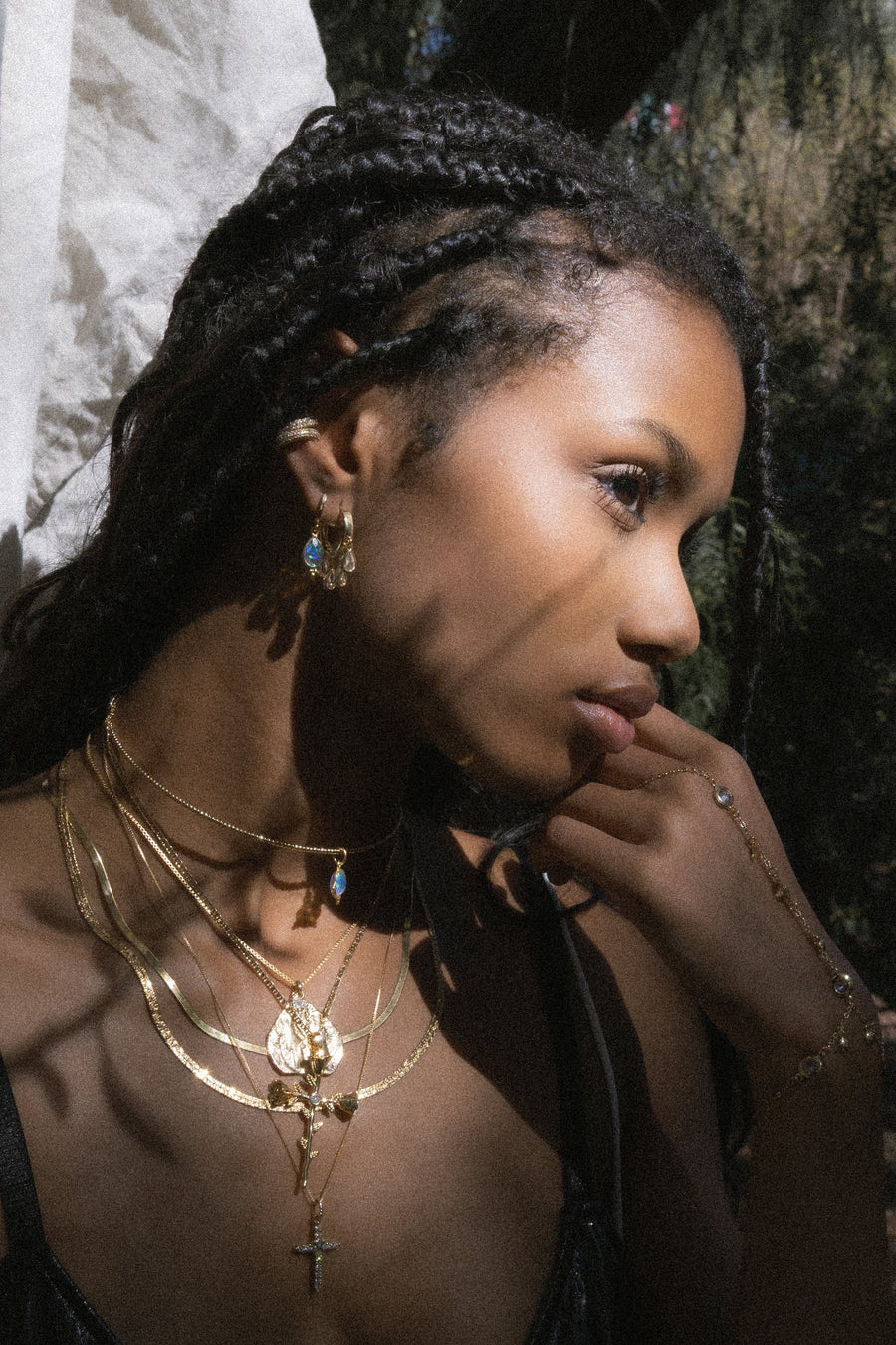 Child of Wild Jewelry Gold Eloise CZ Earrings