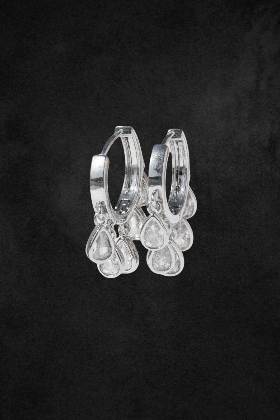 DLUXCA Jewelry Silver Eloise CZ Earrings .:. Silver