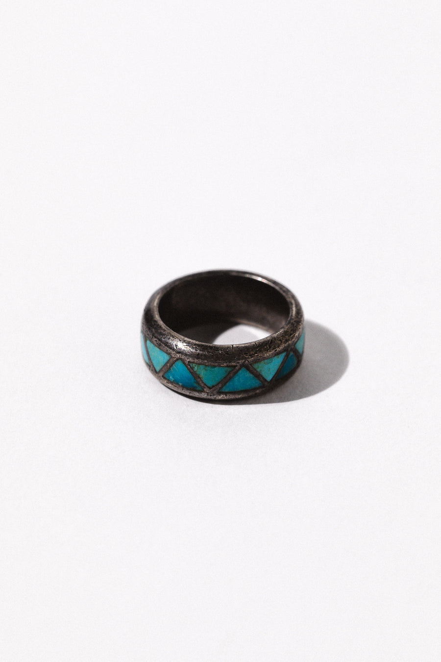 Child of Wild Jewelry US 5 / Silver Enola Turquoise Inlay Ring