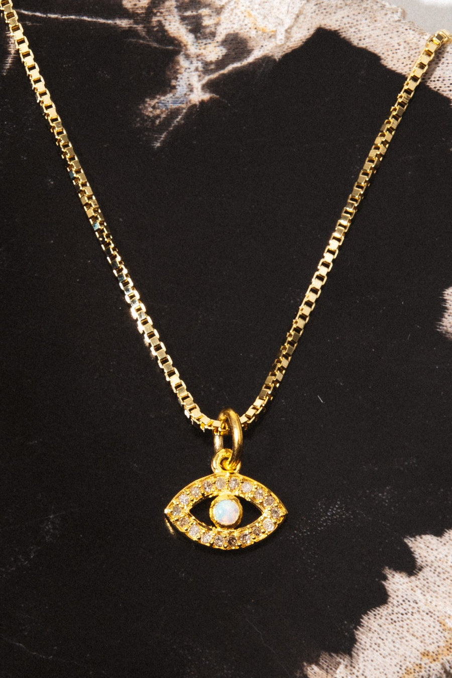 Tresor Jewelry Evil Eye Pavè Diamond Necklace