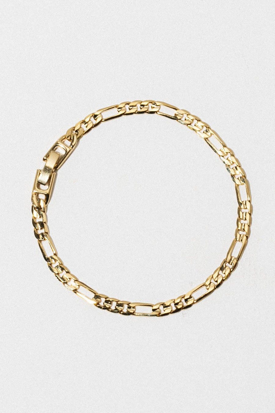 Sparrow Jewelry Gold Figaro Chain Bracelet