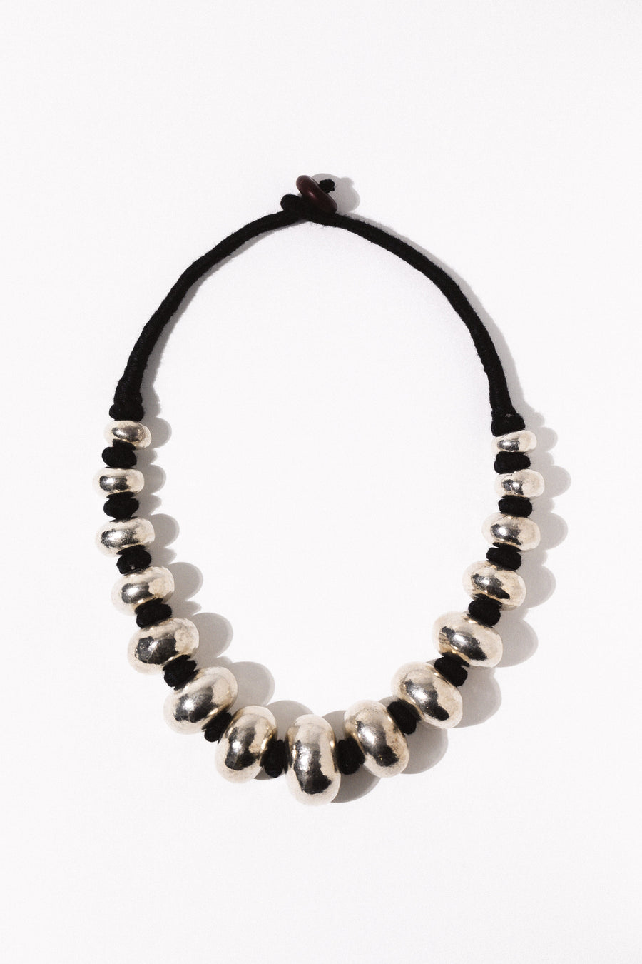 Modern Tibet Jewelry White Brass / 15 Inches Gawa Tibetan Necklace