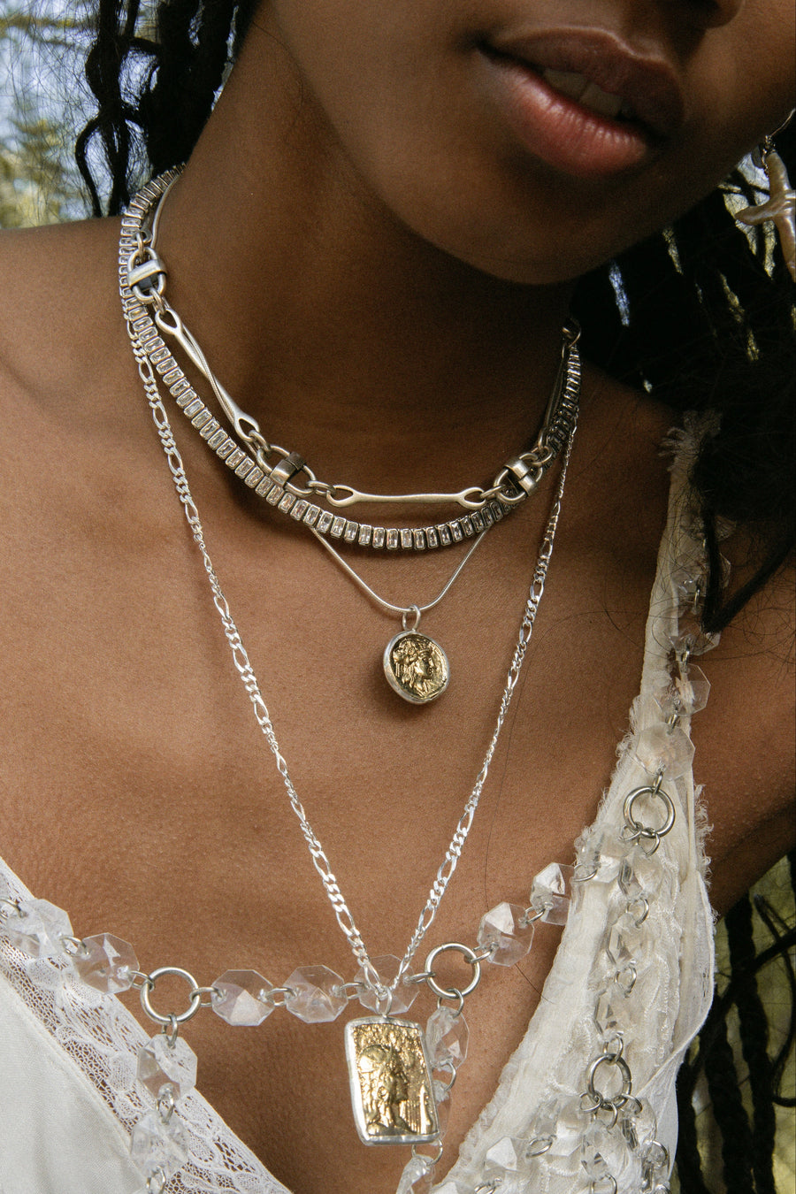 Child of Wild Jewelry Silver / 22 Inches Goddess Necklace