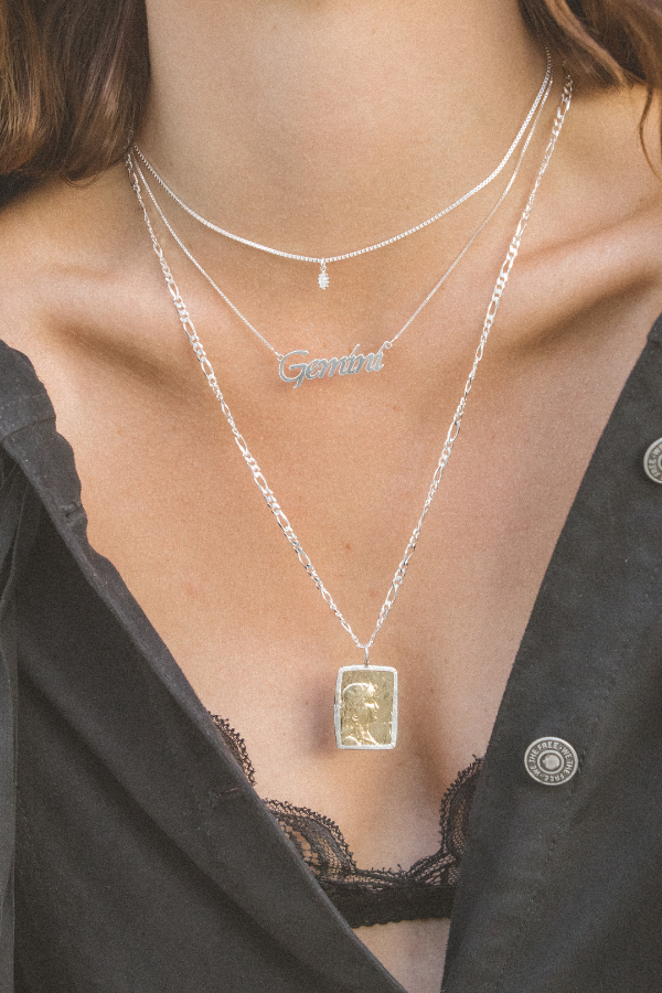 Child of Wild Jewelry Silver / 22 Inches Goddess Necklace