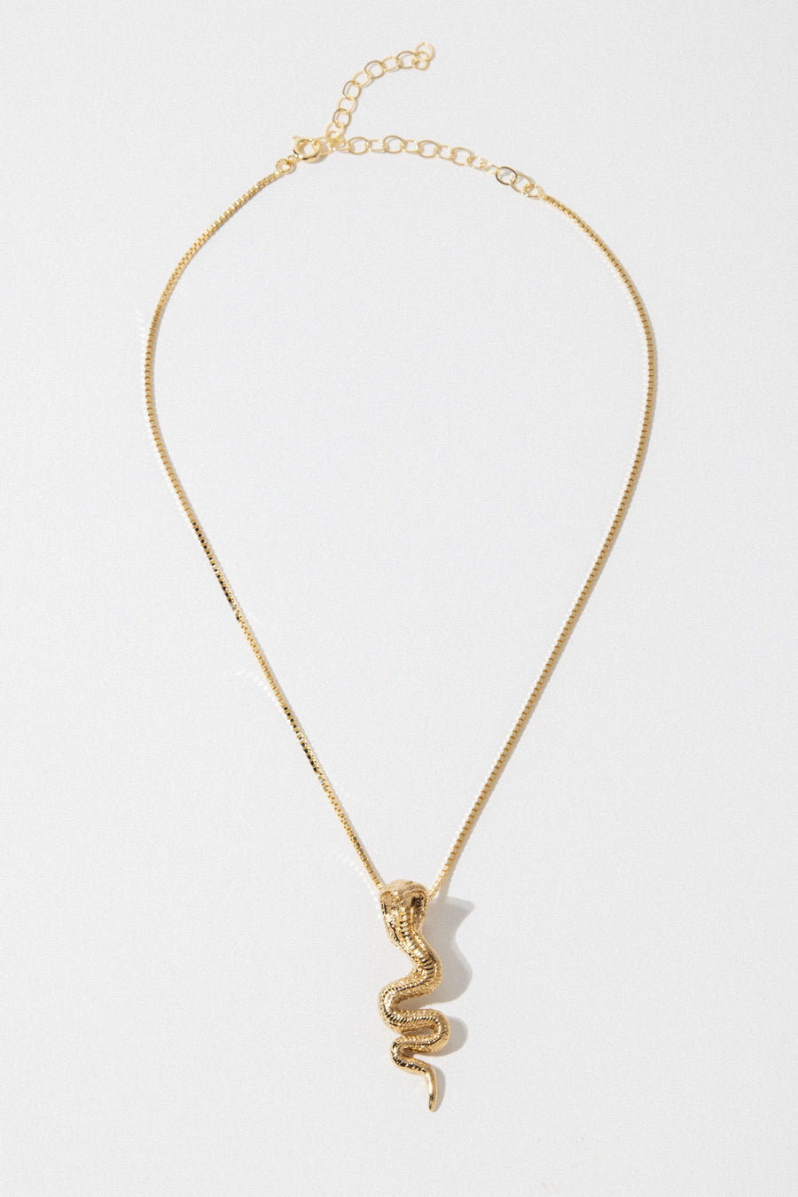 Dona Italia Jewelry Gold / 14 Inches Gold Cobra Necklace