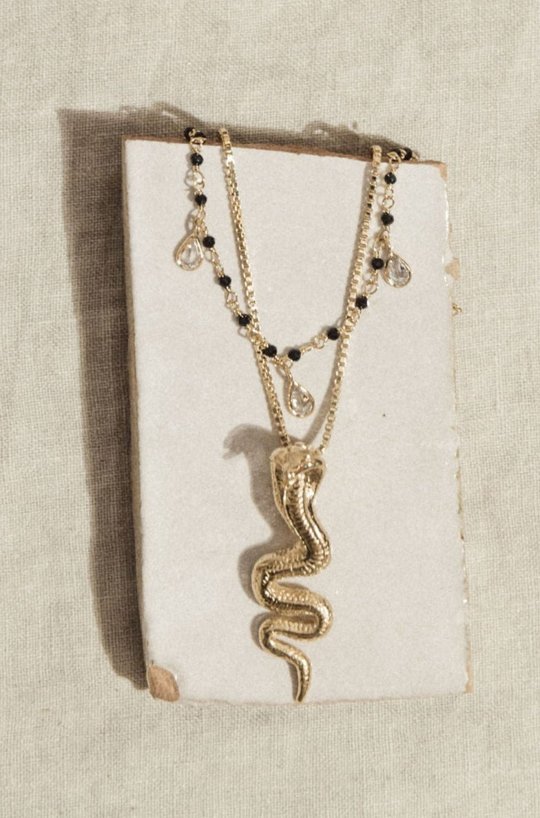 Child of Wild Jewelry Gold / 14 Inches Gold Cobra Necklace