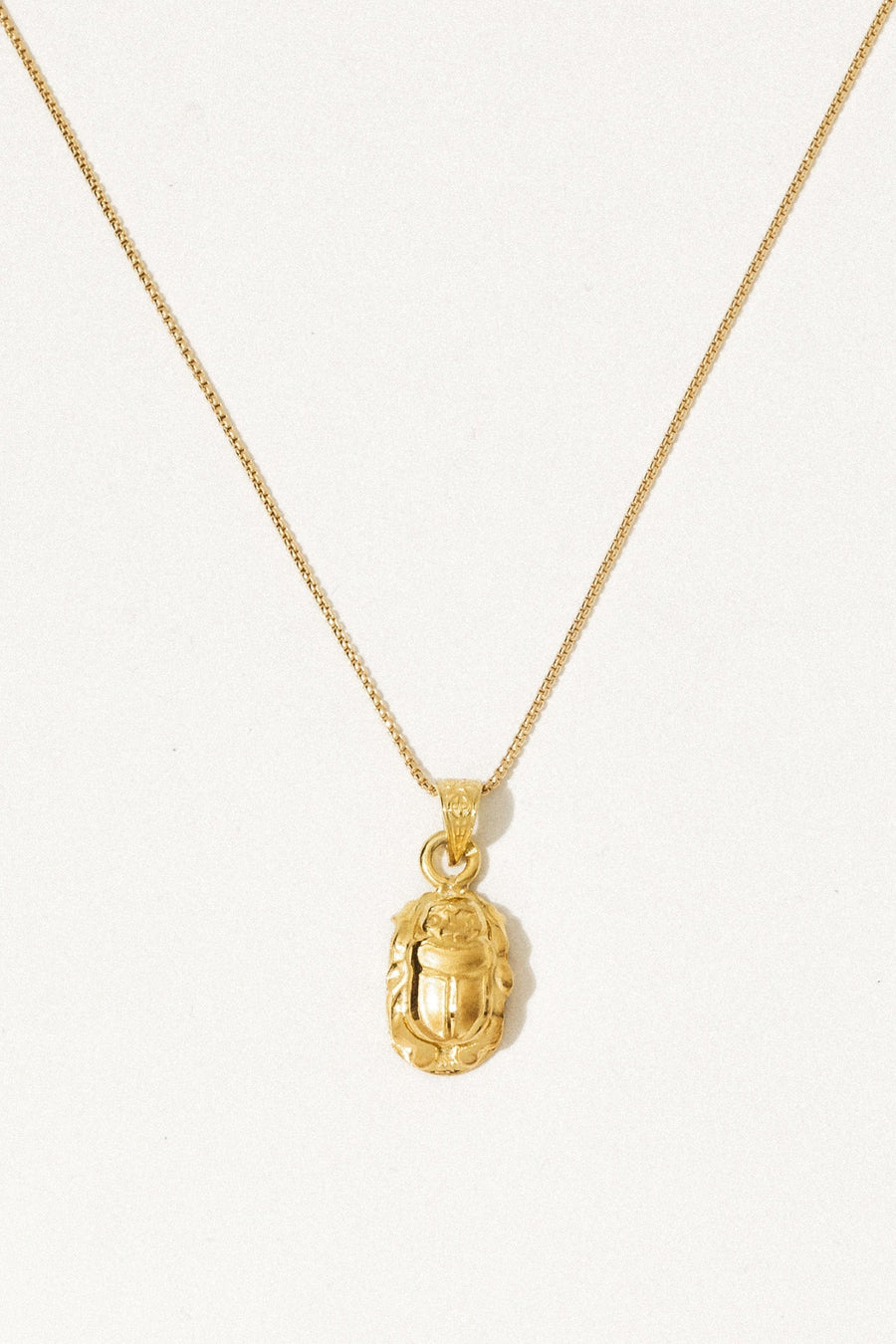 CGM Jewelry Gold / 22 inches Scarab Beetle Necklace