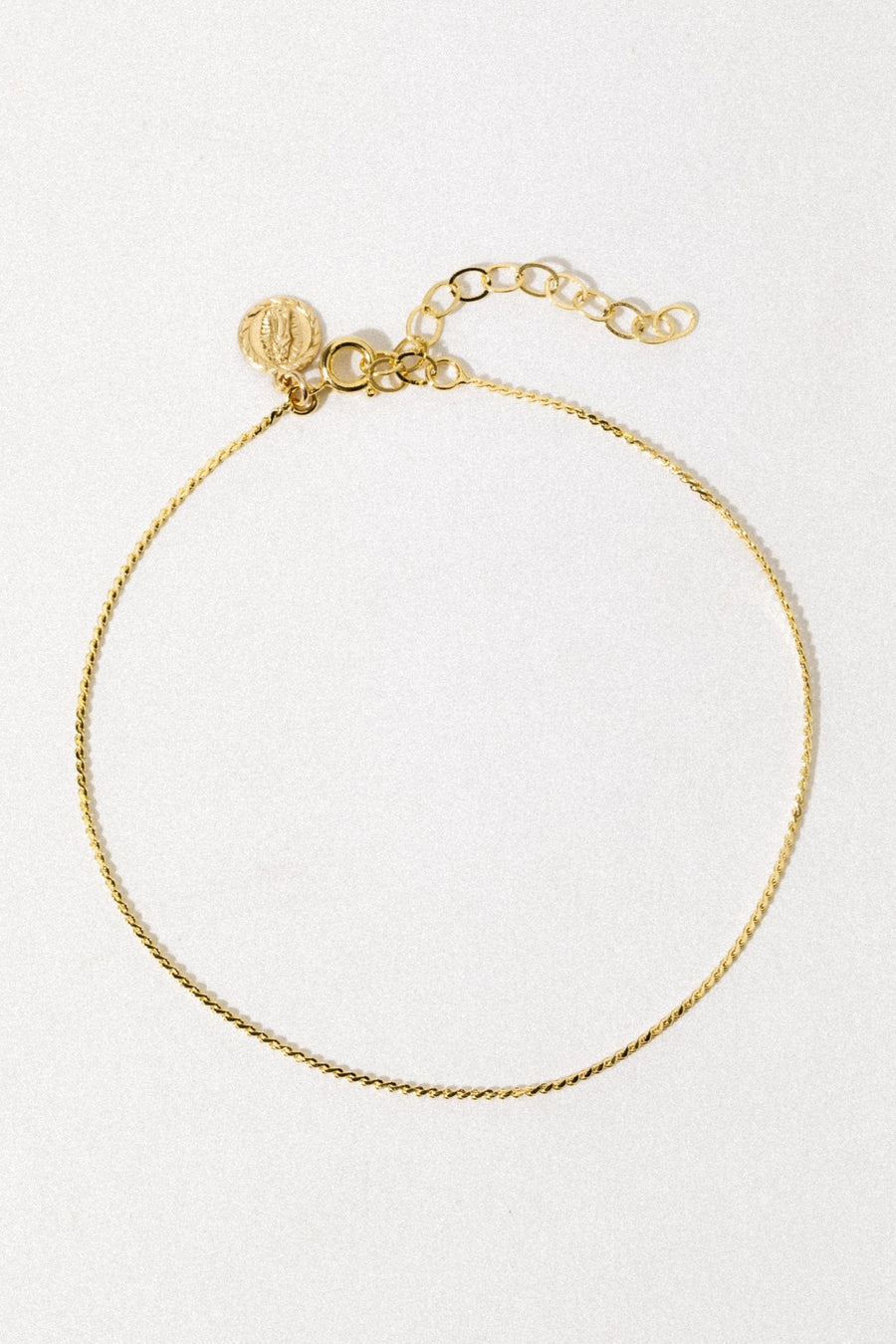 Dona Italia Jewelry Gold Guadalupe Rope Anklet