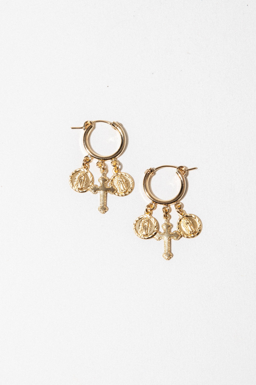 CGM Jewelry Gold Hail Mary Earring