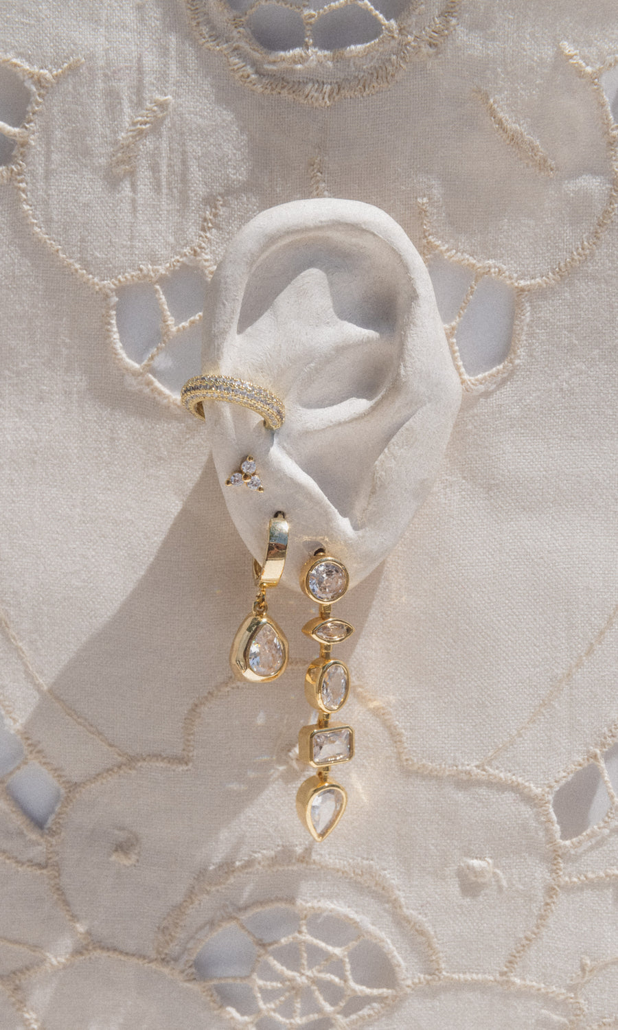 Donna Italiana Jewelry Gold Heatwave Huggies .:. Gold