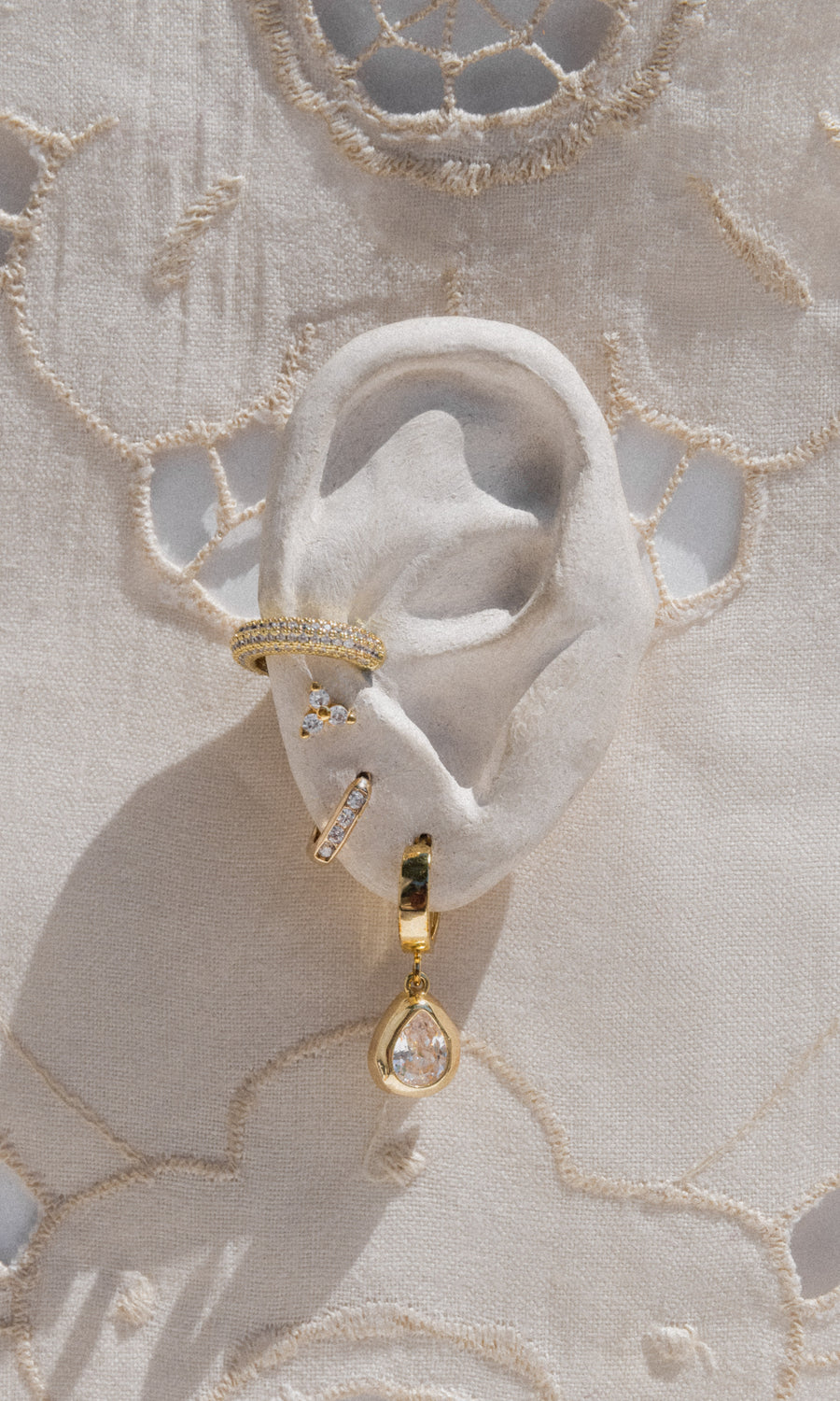 Donna Italiana Jewelry Gold Heatwave Huggies .:. Gold