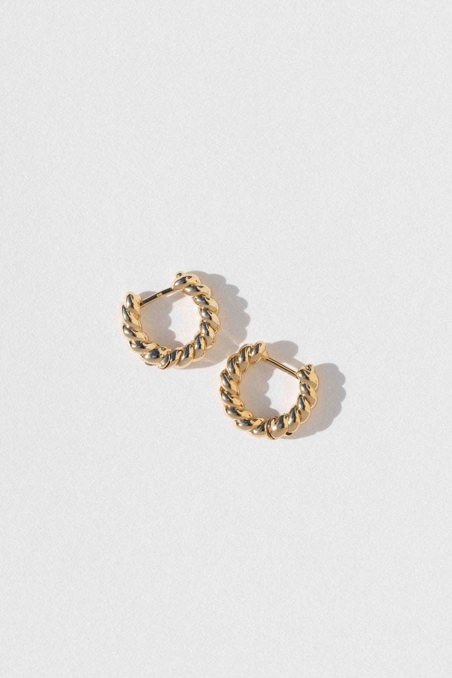Monplaisir Fashion Jewelry Gold Helix Hoop Earrings
