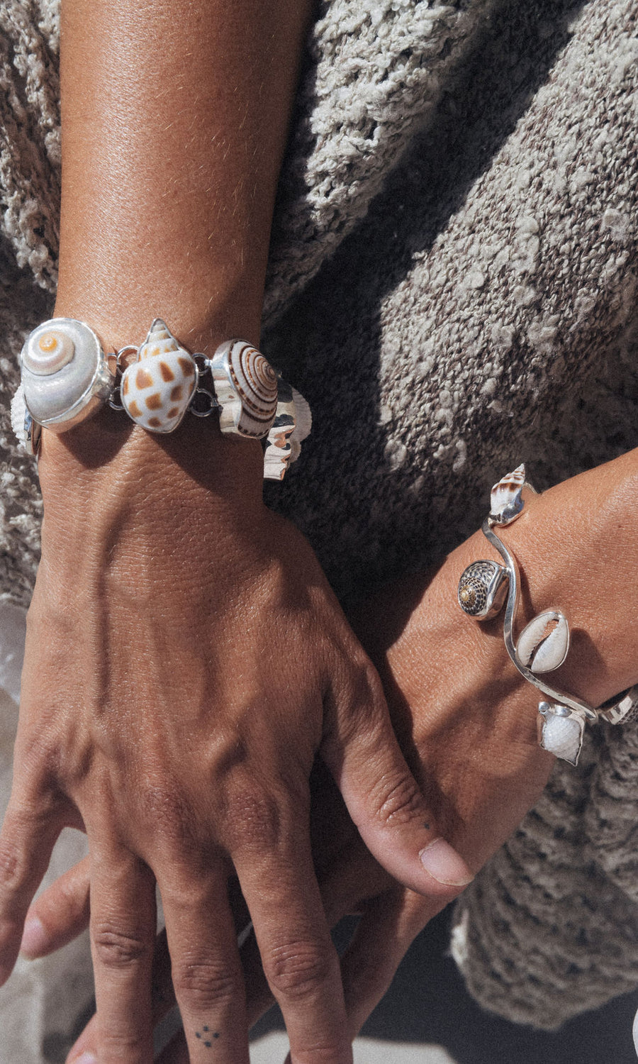 Charles Albert Inc Jewelry Silver Hidden Oasis Shell Bracelet