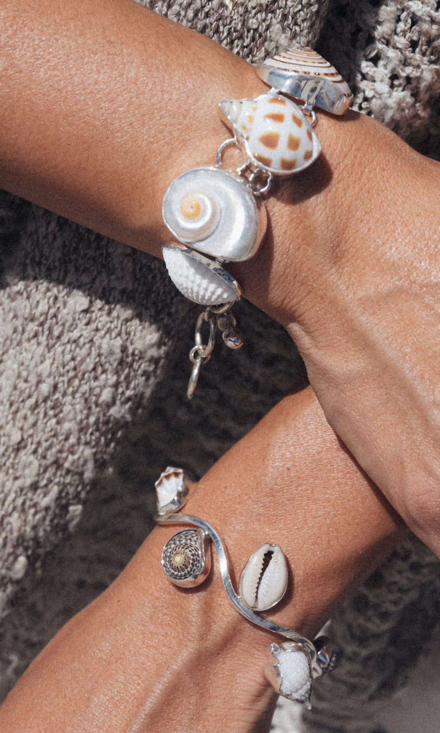 Charles Albert Inc Jewelry Silver Hidden Oasis Shell Bracelet