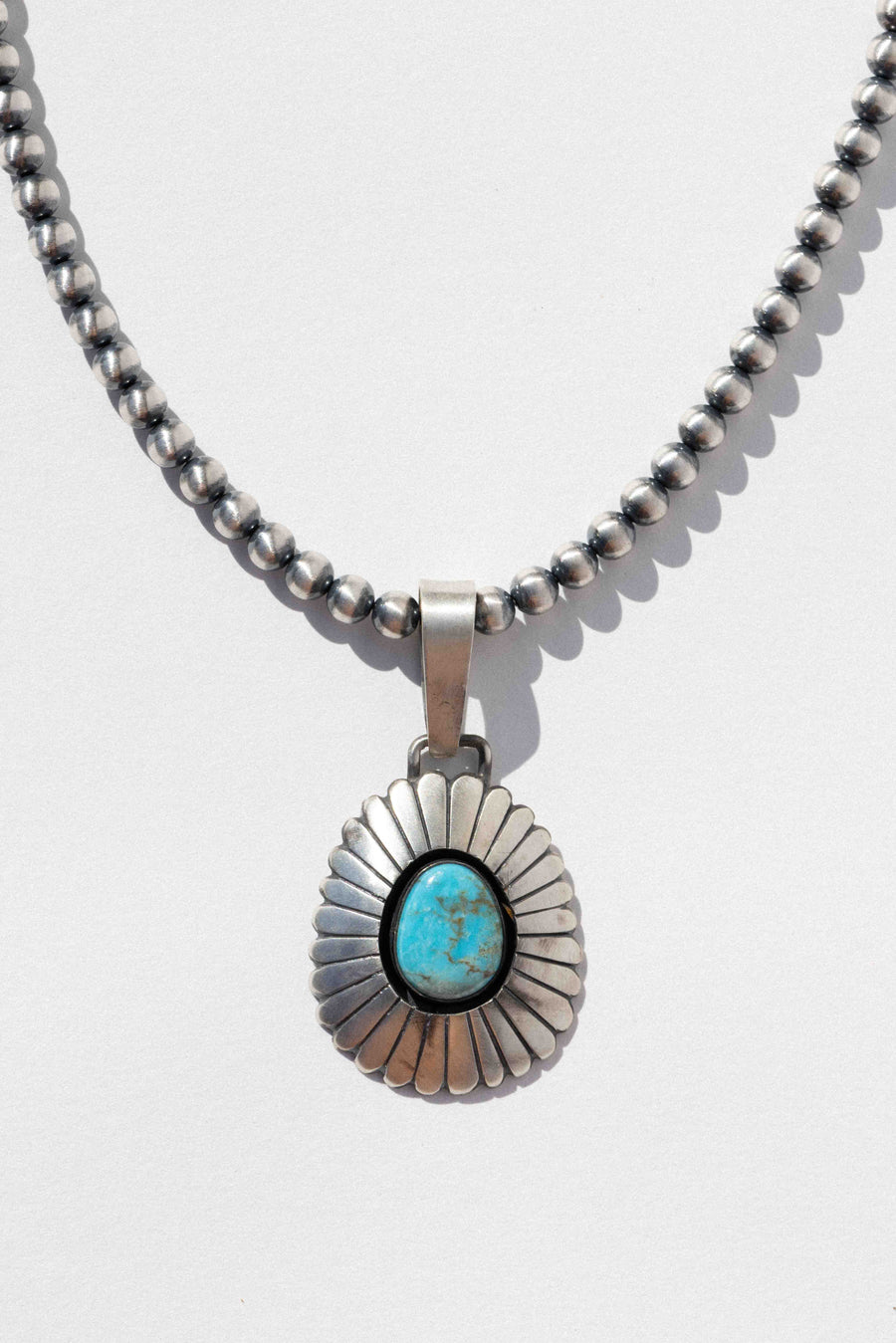 Sunwest Jewelry Silver / 16 Inches High Plains Prince Turquoise Necklace