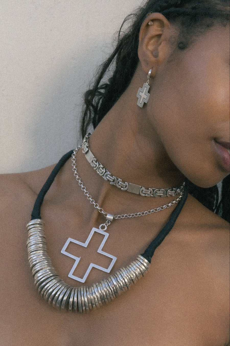 Modern Tibet Jewelry White Brass / 16 Inches Himalayan Soul Necklace