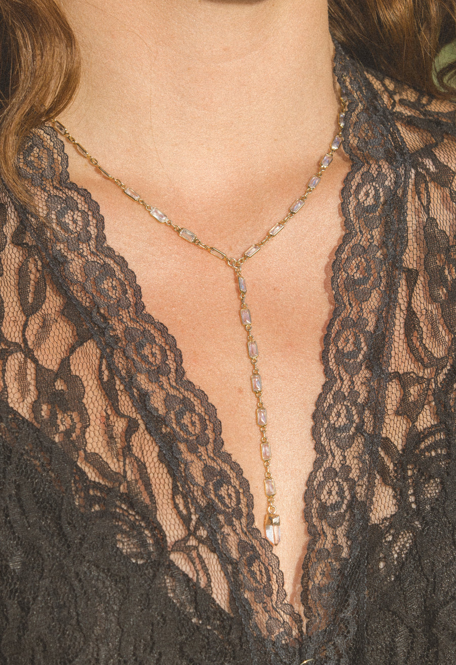 Goddess Jewelry Gold / 16 Inches Honey Haze Lariat Necklace