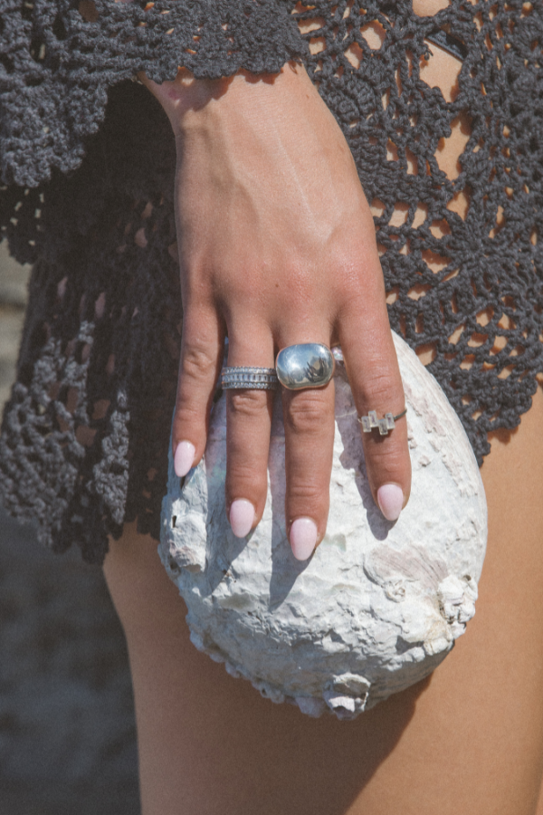 Natural Creations Jewelry Horizon Rainbow Moonstone Ring