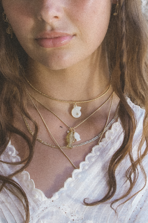 Donna Italiana Jewelry Gold / 16 Inches Isla Sol Necklace