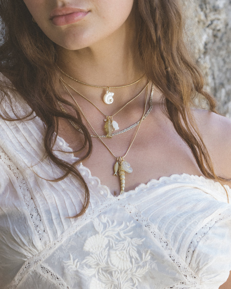 Donna Italiana Jewelry Gold / 16 Inches Isla Sol Necklace