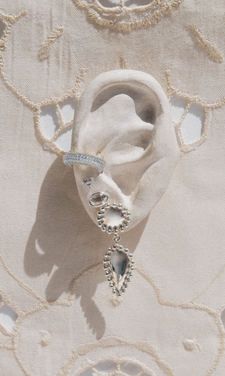 Child of Wild Jewelry Silver Kata Teardrop Earrings