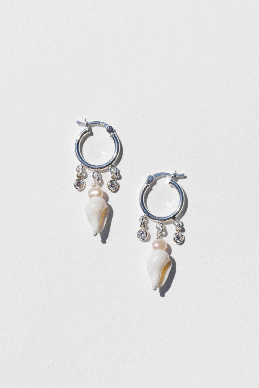 CGM Jewelry Silver Kona Shell Earrings .:. Silver