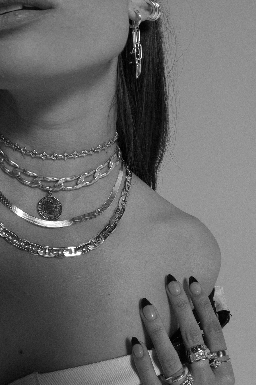 Goddess Jewelry Silver Lady Domna Choker