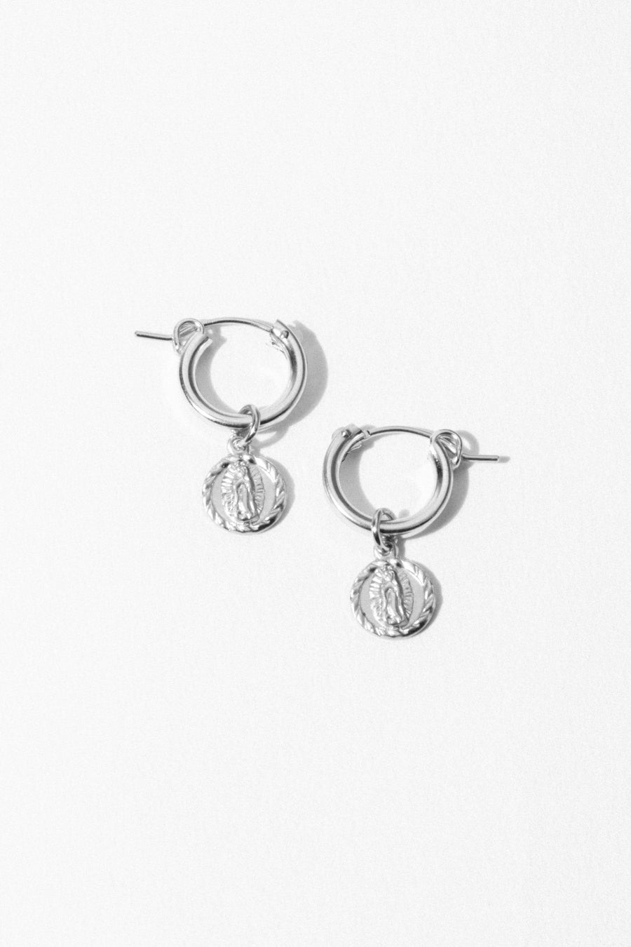 CGM Jewelry Silver Lady Guadalupe Earrings
