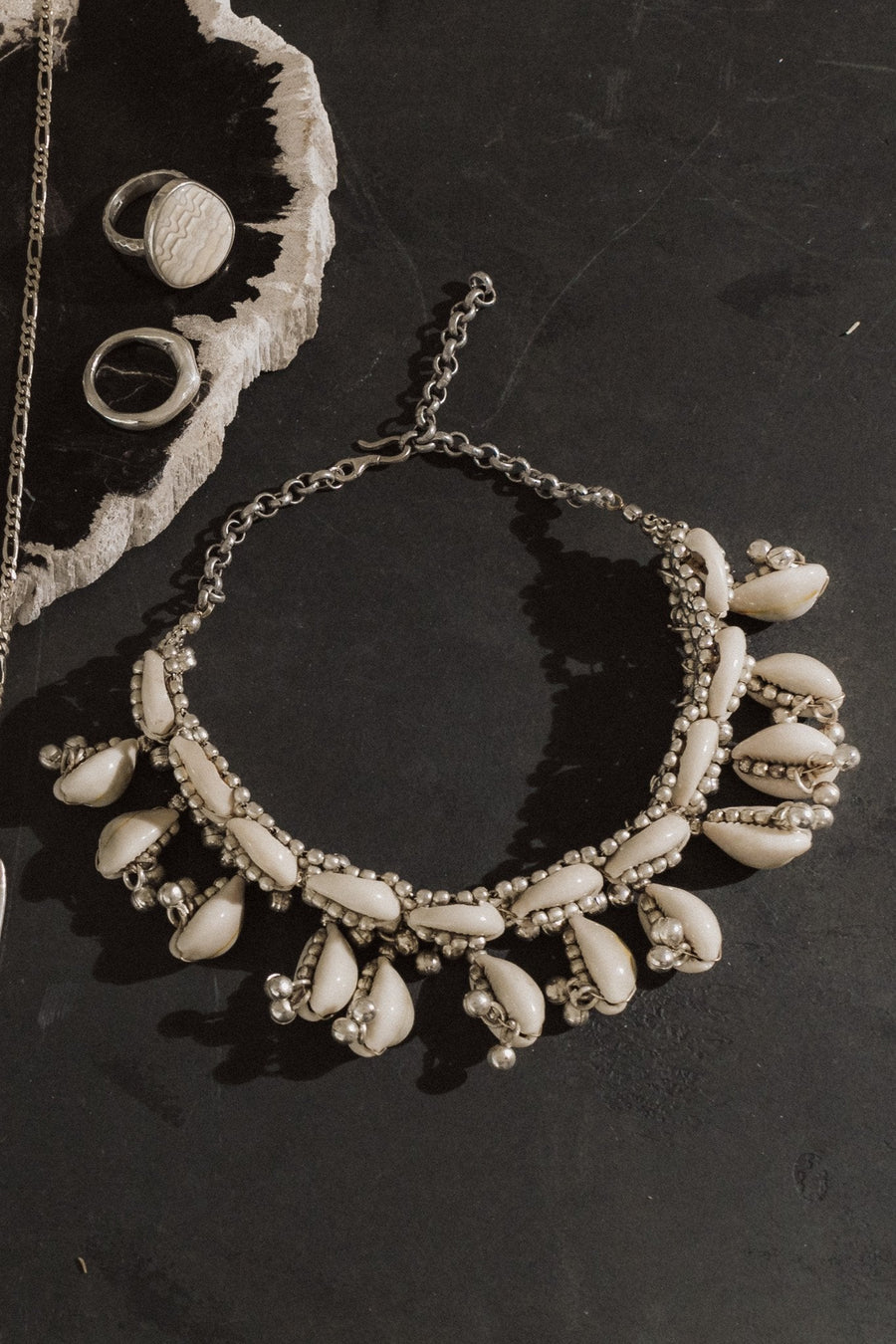 Sanjay Jewelry 15 Inches Lakshmi Shell Choker