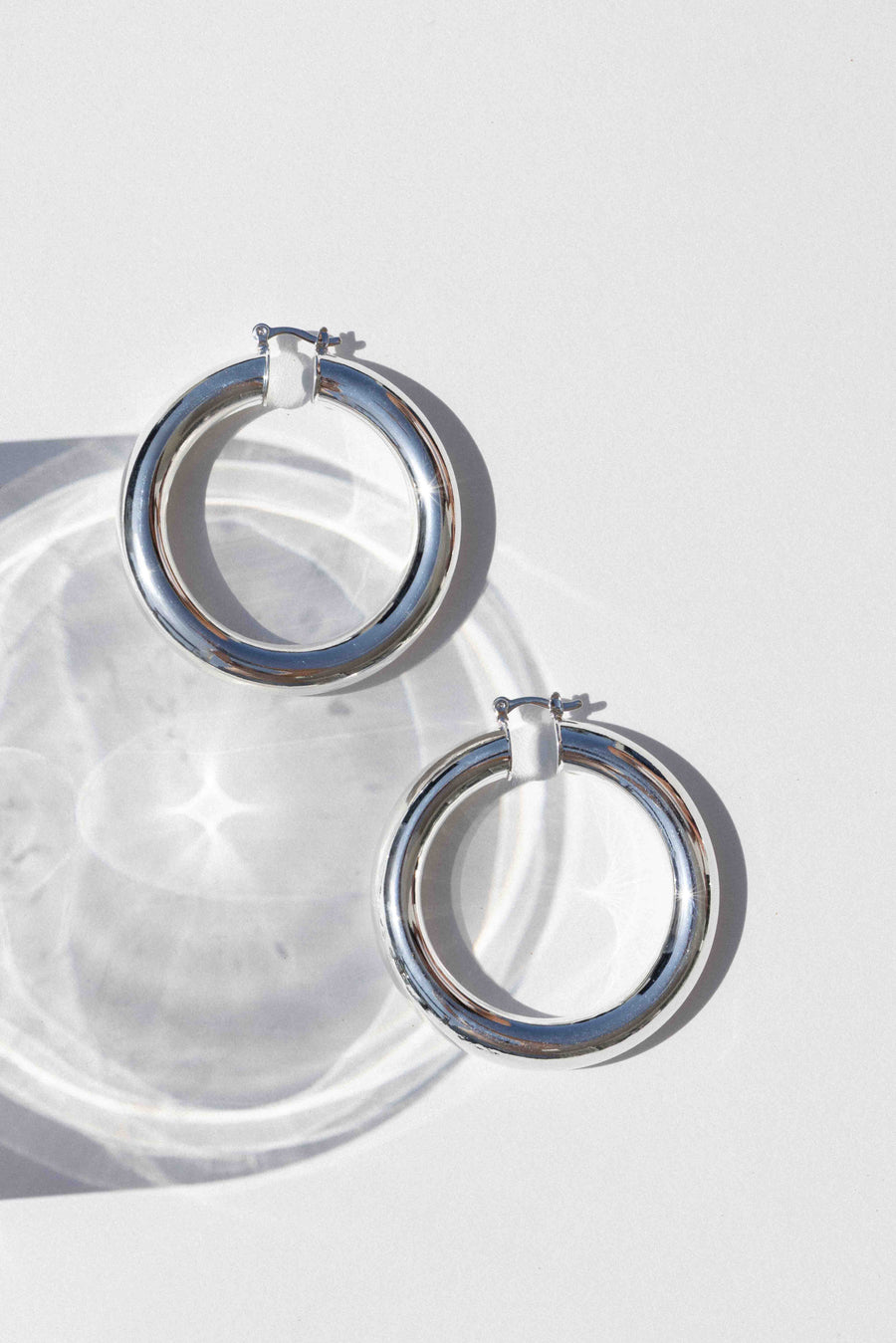 Child of Wild Jewelry Silver / LARGE Large Aubree Tube Hoops .:. Silver