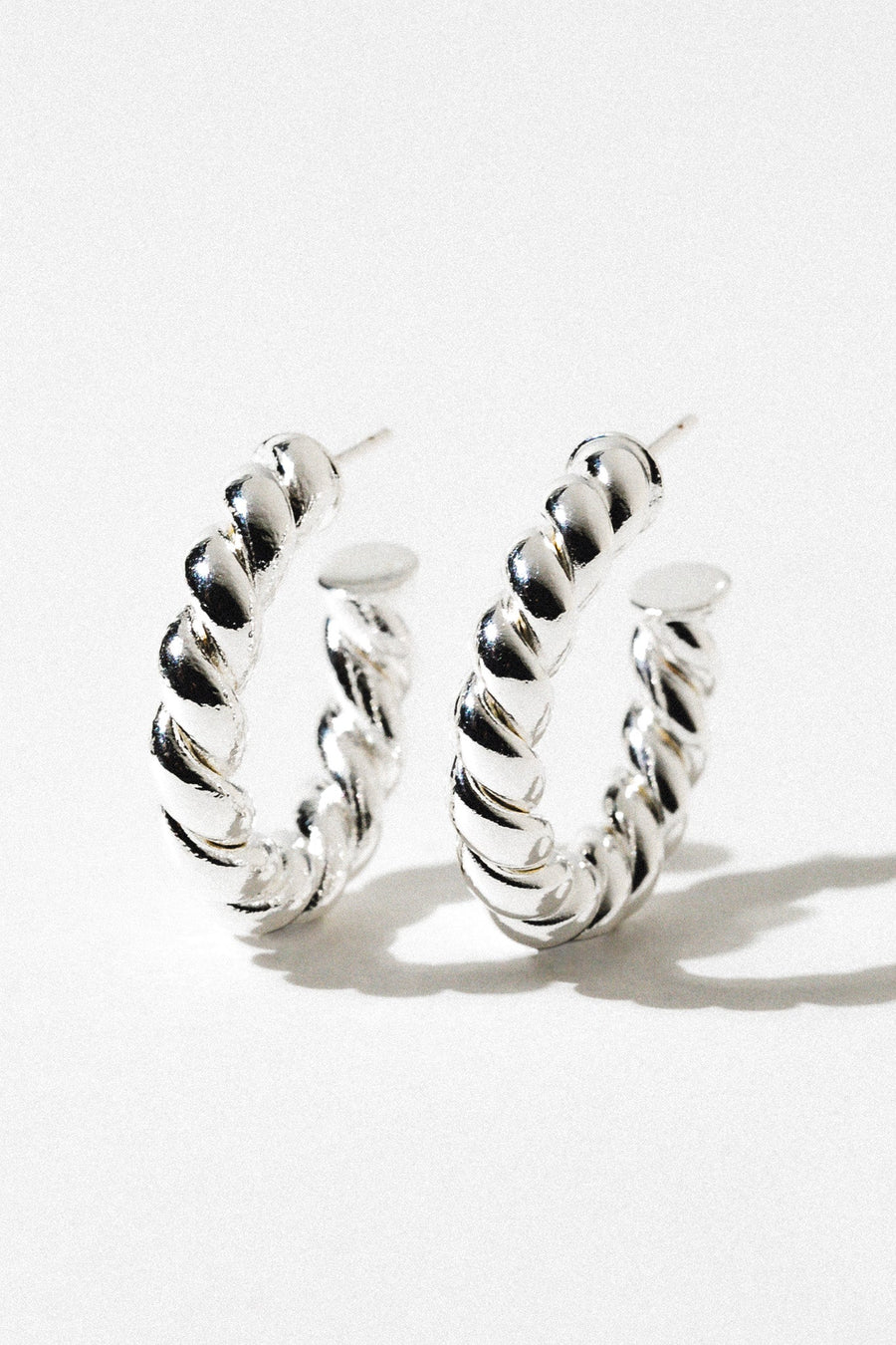 Child of Wild Jewelry Silver / Large Large Twisted Sister Hoops .:. Silver