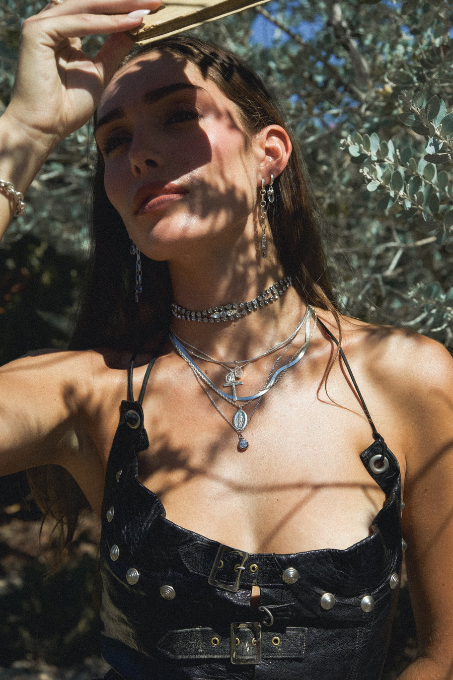 Child of Wild Jewelry Silver Layla Chain Earrings