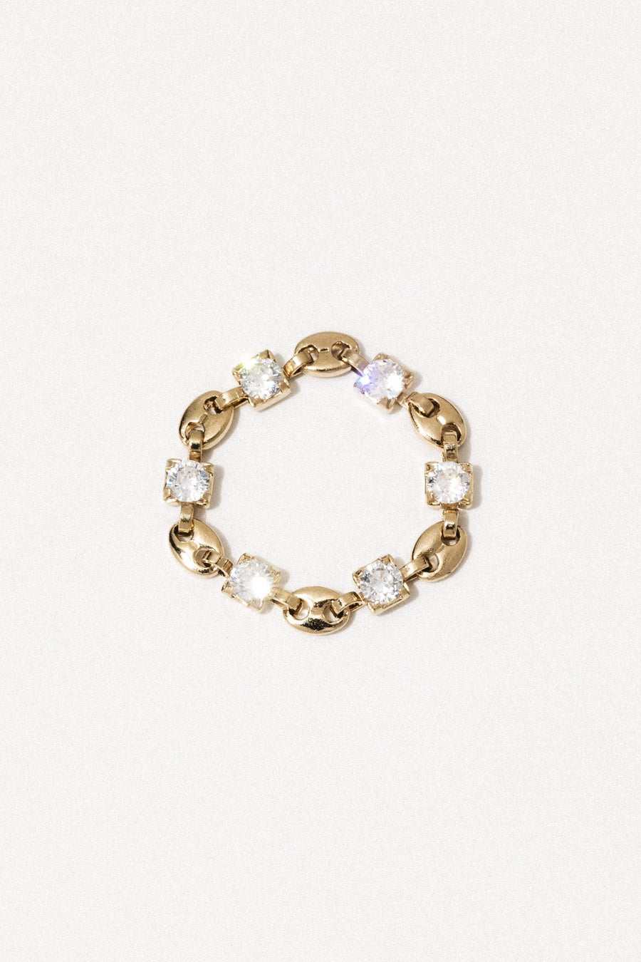 Goddess Jewelry CZ Chain Ring