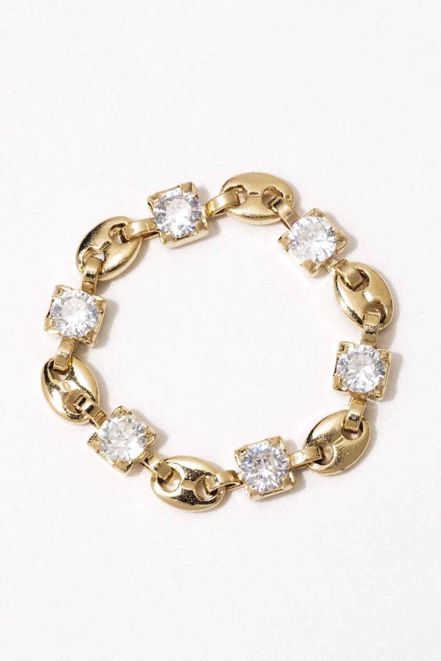 Goddess Jewelry CZ Chain Ring