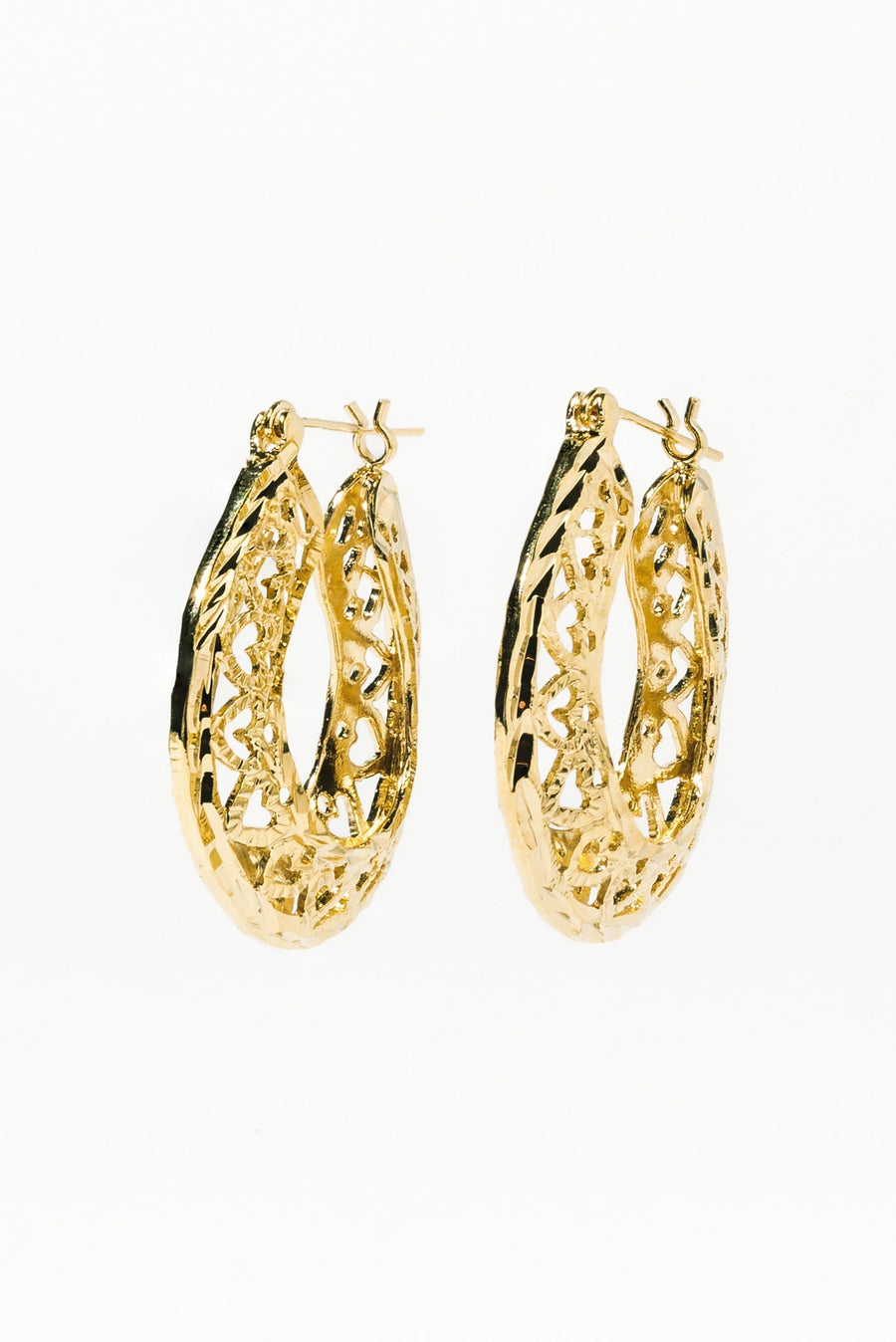 Goddess Jewelry Gold Lover's Club Earrings