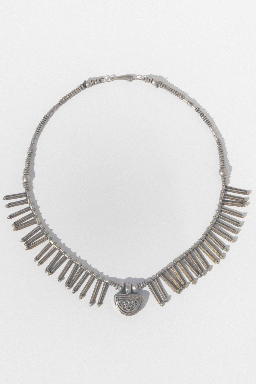 AfricanbazaarUS Jewelry 17 inches / Silver Lunar Telsum Antique Ethiopian Necklace