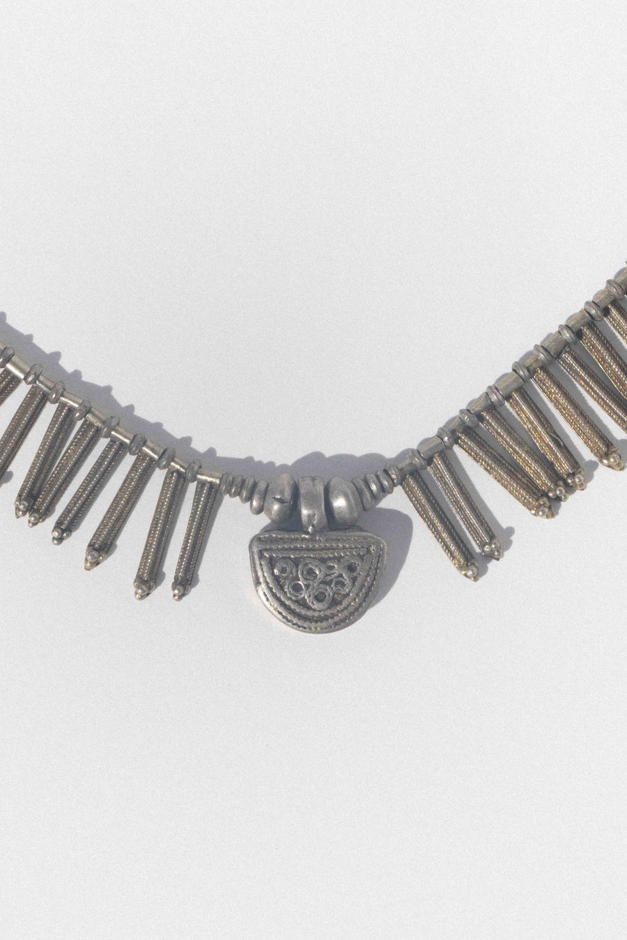 AfricanbazaarUS Jewelry 17 inches / Silver Lunar Telsum Antique Ethiopian Necklace